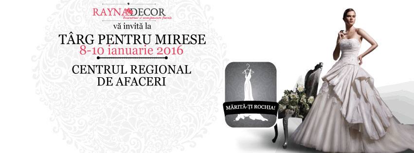 Târg pentru mirese, 8-10 ianuarie 2016, Expo Vest Timișoara
